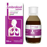 Ambroxol Orifarm 30 mg/5 ml, siroop, bananensmaak, 150 ml