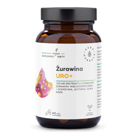 Aura Herbals Canneberge Uro+, 60 gélules