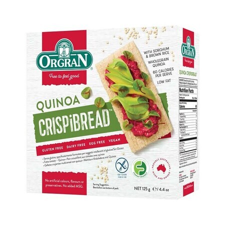 Meergranen en quinoa droog brood, 125 g, Orgran