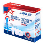 Set Novama White K, aspirator nazal electronic pentru copii + Delta, termometru electronic