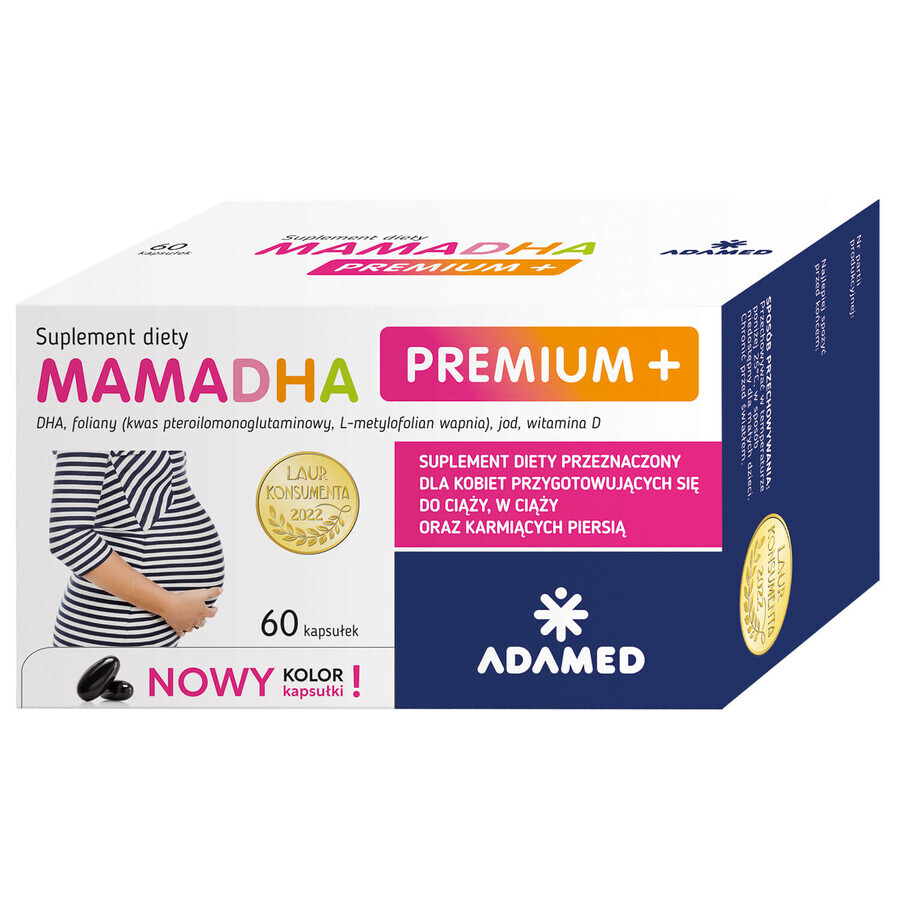 MamaDHA Premium+, 60 capsules