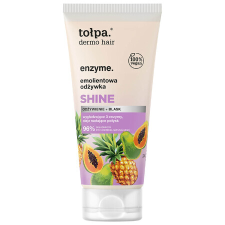 Tołpa Dermo Hair Enzyme Shine, acondicionador emoliente para el cabello, 200 ml