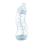 Difrax anti-colic bottle S, narrow, with slow-flow teat, blue, from birth, 250 ml