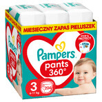 Pampers Pants, luiers, maat 3, 6-11 kg, 204 stuks