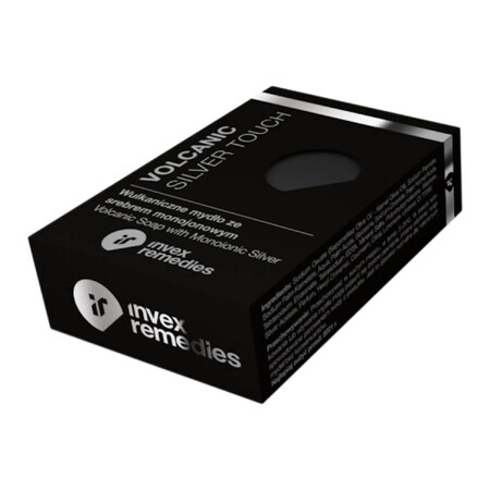 Invex Remedies Silver Touch, savon volcanique à l'argent monoionique Ag, 100 g