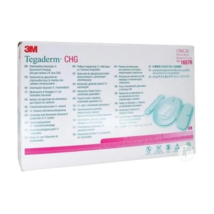 Tegaderm CHG katheter fixatieverband, 8,5 cm x 11,5 cm, 1 stuk, 3M
