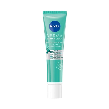 Nivea Derma Skin Clear, scrub voor de nacht, 40 ml