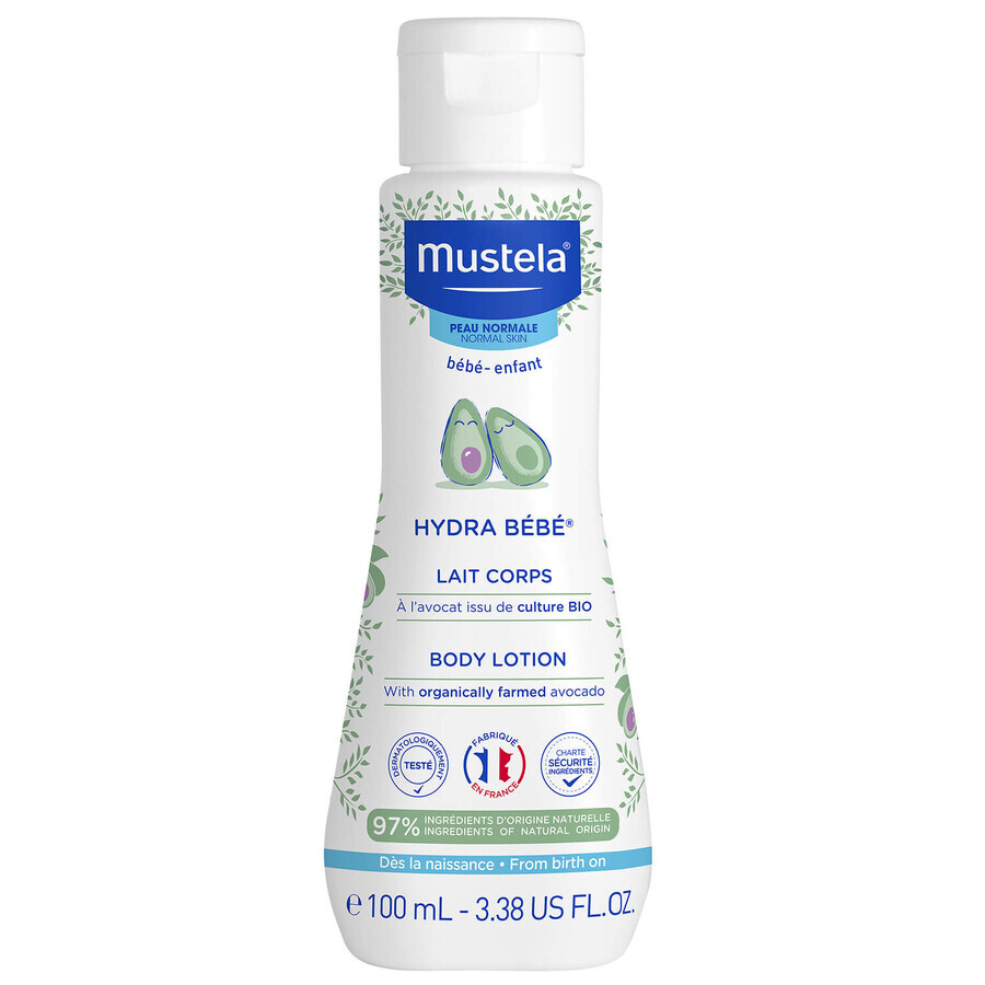 Mustela Bebe Enfant Hydra Bebe, lichaamsmelk, vanaf de geboorte, 100 ml