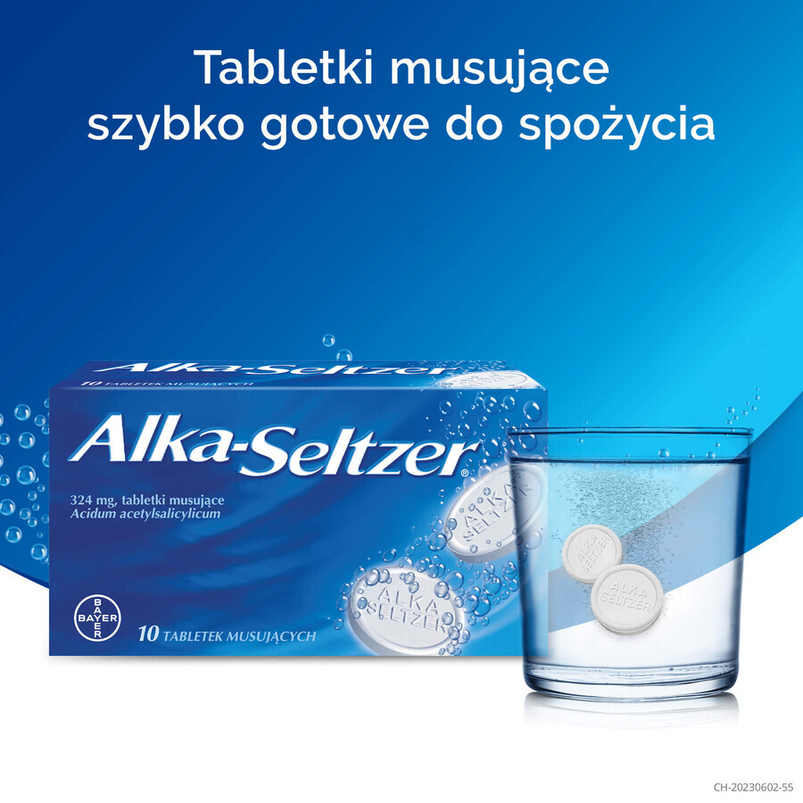 Alka-Seltzer 324 mg, 10 compresse effervescenti