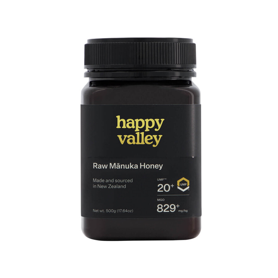 Happy Valley, Manuka UMF 20+ honing, 500 g