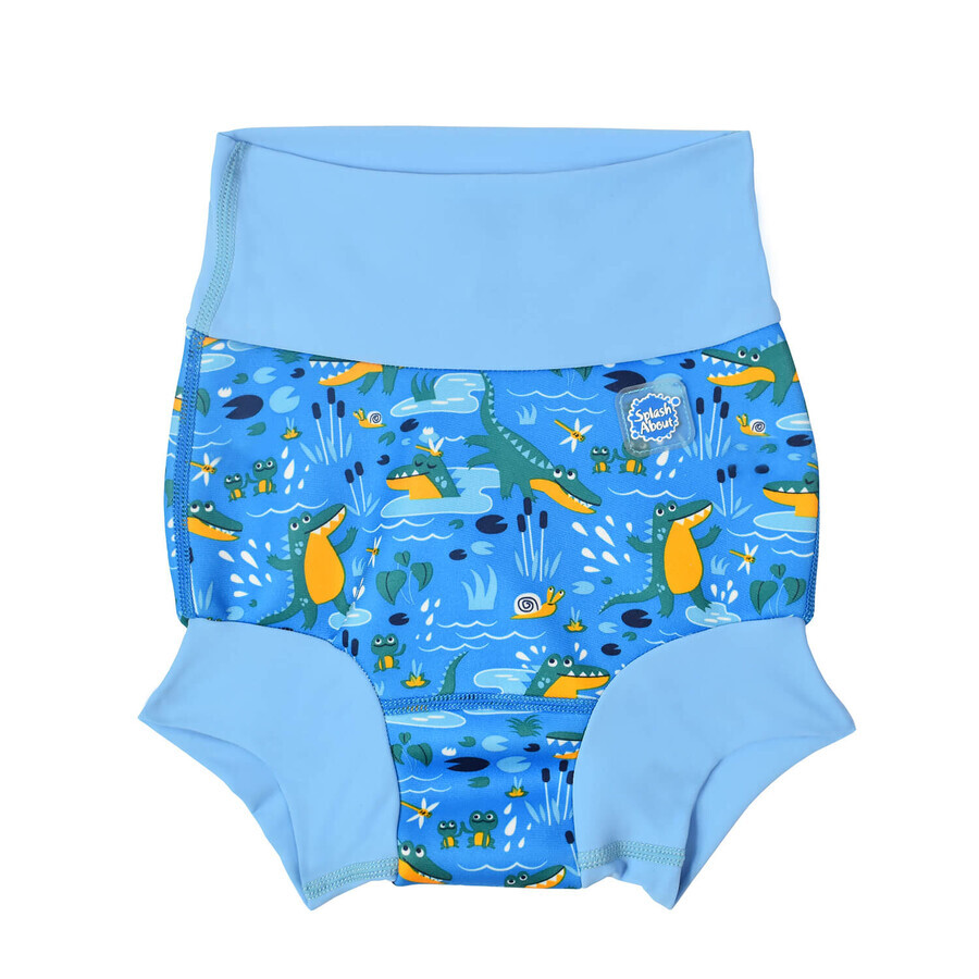 Splash About, Happy Nappy, couche de natation, Crocodiles, 3-6 mois, taille M, 1 pièce