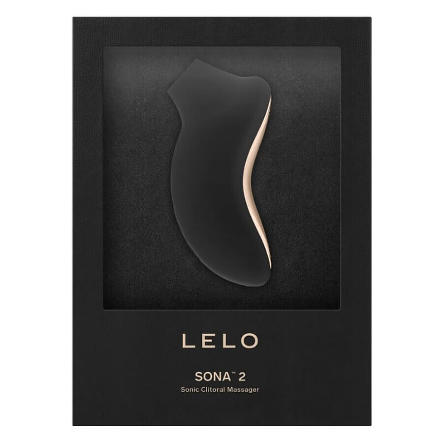 Lelo Sona 2 Black, clitoris stimulator, sonisch, zwart