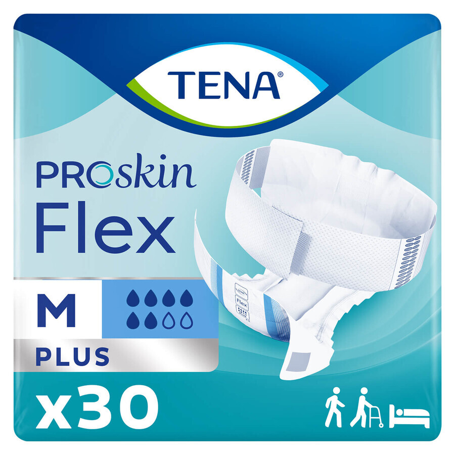 Tena Flex ProSkin, couches, taille M, 71-102 cm, Plus, 30 pcs