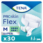 Tena Flex ProSkin, scutece, mărimea M, 71-102 cm, Super, 30 buc