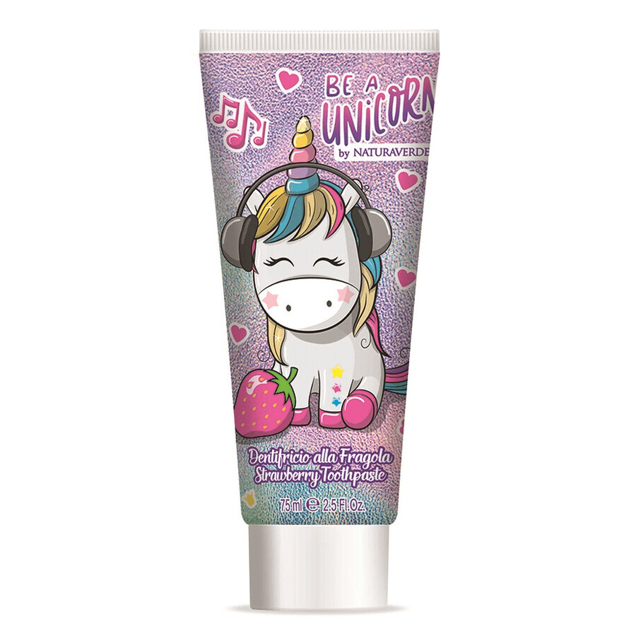 Aardbeientandpasta Be a Unicorn, 75 ml, Naturaverde