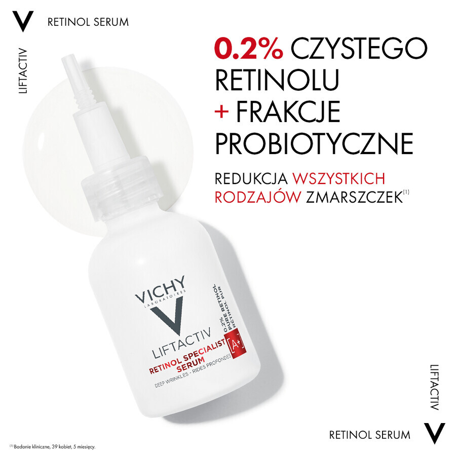 Vichy Liftactiv Retinol Specialist, anti-wrinkle serum with retinol, 30 ml