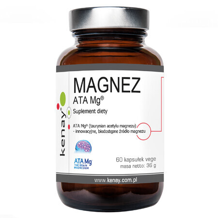 Kenay Magnesium ATA Mg, 60 pflanzliche Kapseln