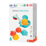 Ackuku, bath toys with filter / basket, from 1 year, 1 pc