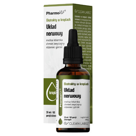 PharmoVit Extracte în picături Sistemul nervos, 30 ml