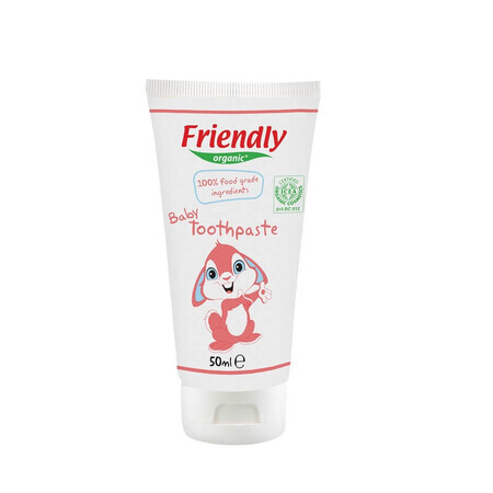 Dentifricio per bambini al gusto di lampone, 50 ml, Friendly Organic