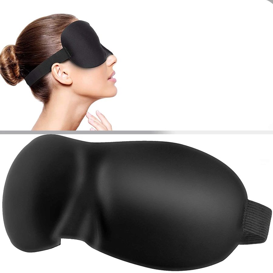 Waya 3D Comfort, slaapblinddoek, zwart, 1 stuk 