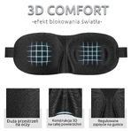 Waya 3D Comfort, slaapblinddoek, zwart, 1 stuk 
