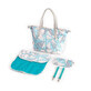 Canpol Babies, sac &#224; langer avec attache poussette, beige et turquoise, 1 pi&#232;ce