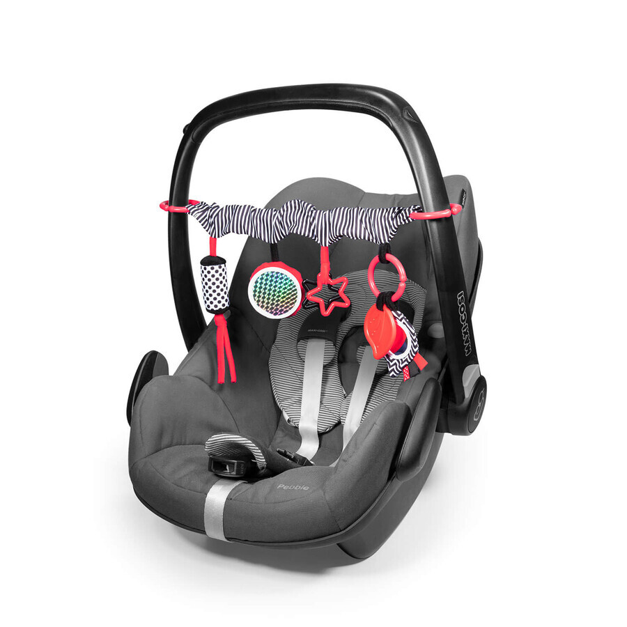 Canpol Baby's, Kinderwagen- en autostoelring, sensorisch speelgoed, vanaf de geboorte, 1 stuk