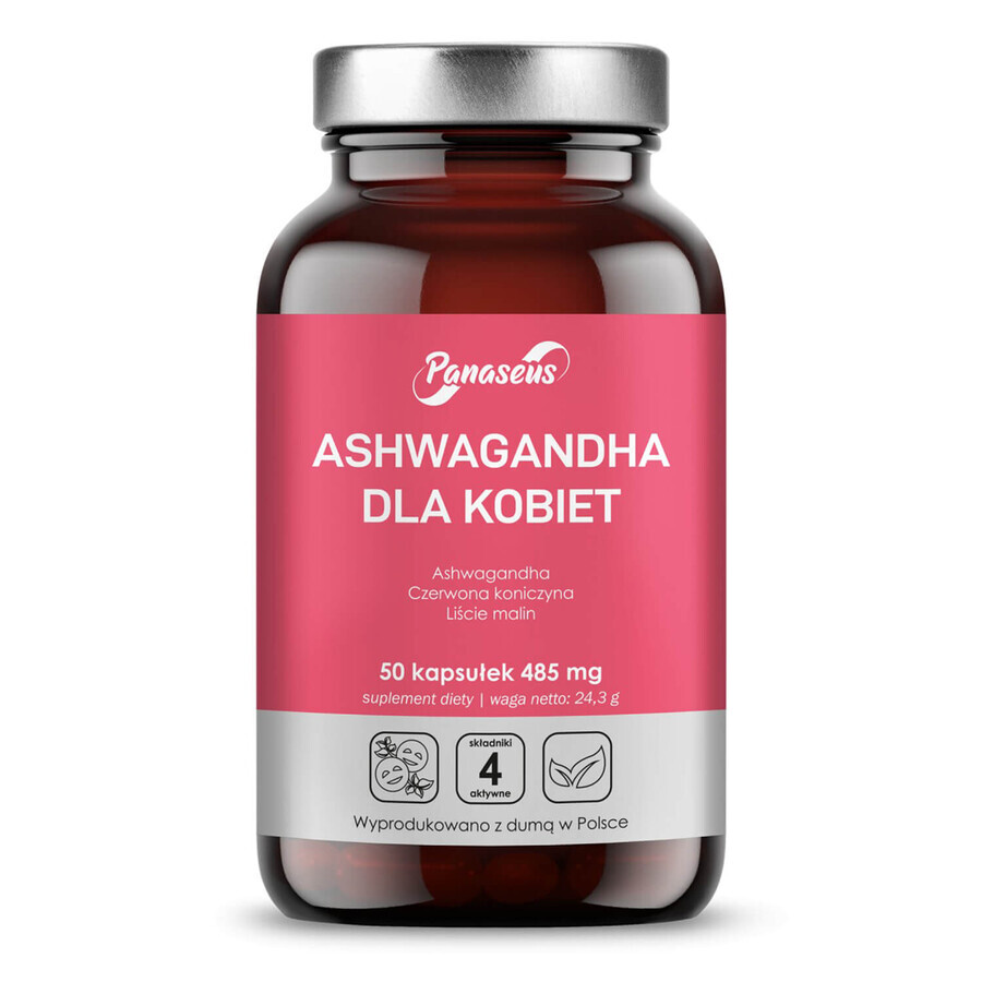 Panaseus Ashwagandha for women, 50 capsules