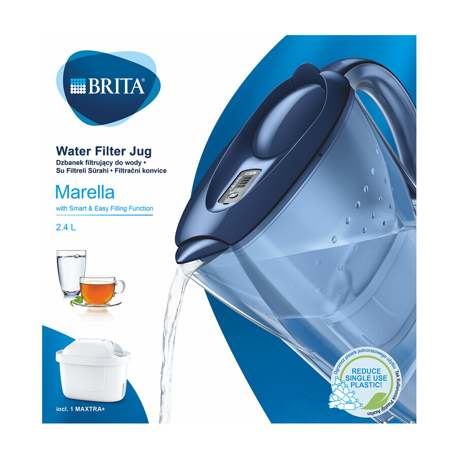 Brita Marella, caraffa filtrante, blu scuro, 2,4 l