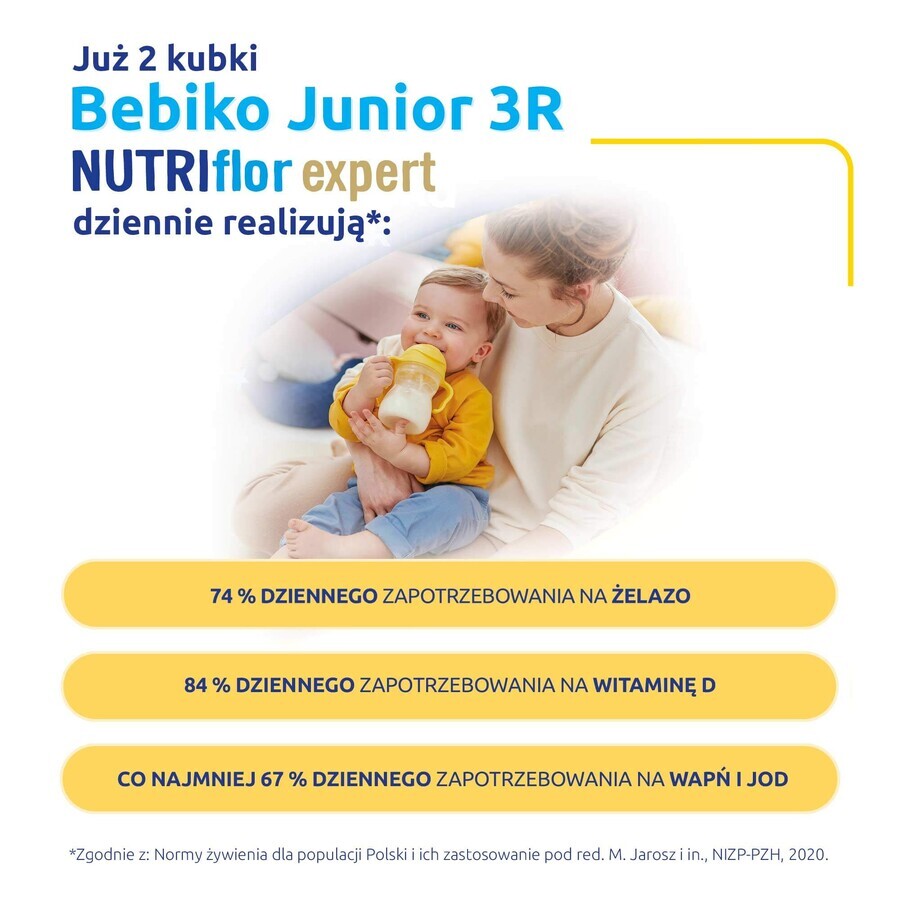 Bebiko Junior 3R Nutriflor Expert, voedzame melkvoeding met rijstpap, vanaf 1 jaar, 600 g