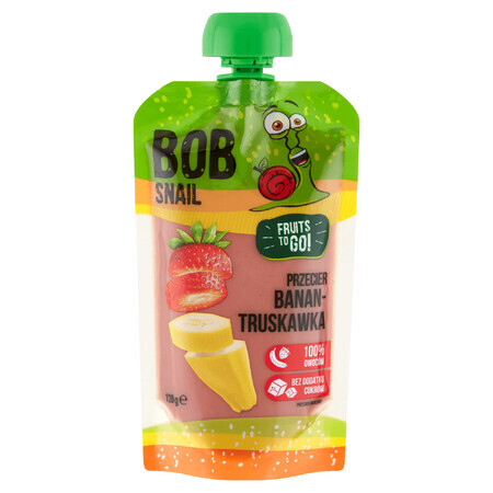 Bob Snail Fruits To Go Smoothie in a Tube Banana Strawberry 120g