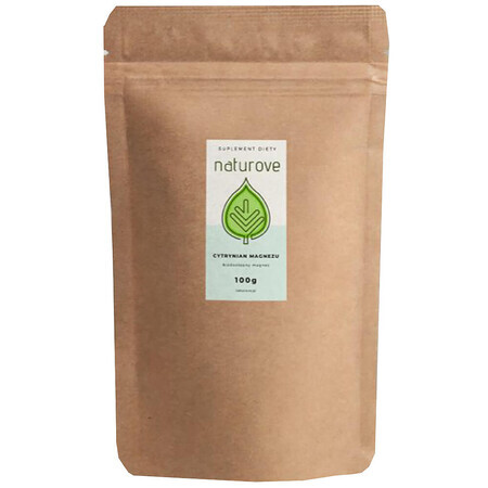 Naturove Citrate de magnésium, poudre, 100 g