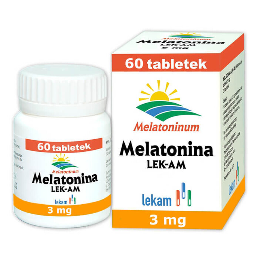 Melatonin LEK-AM 3 mg, 60 Tabletten