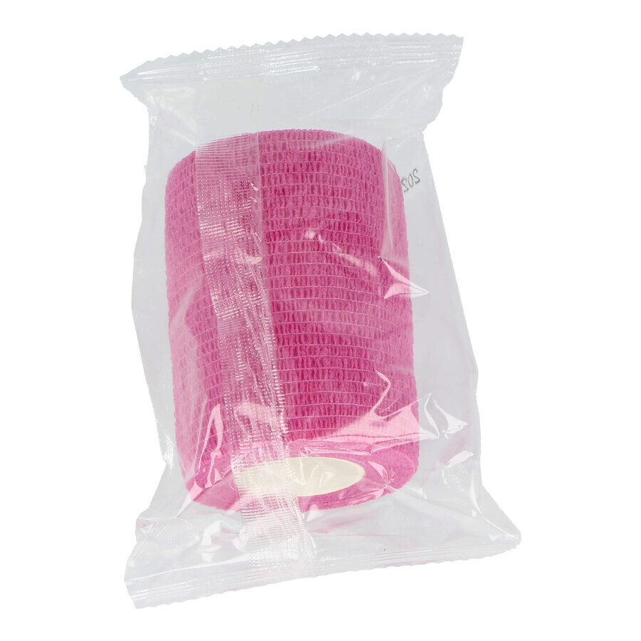 Dr Beck, Cohesief verband Non-Woven, non-woven, Roze, 7 cm x 4,5 m