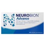 Neurobion Advance 100 mg + 50 mg + 1 mg, 30 filmomhulde tabletten