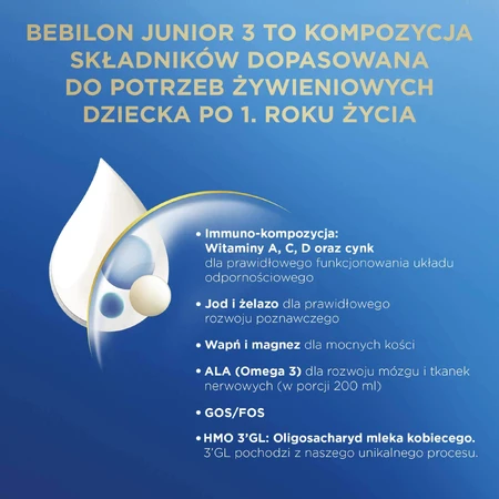 Bebilon Advance Pronutra 3 Junior, voedzame melkvoeding, na 1 jaar, 800 g