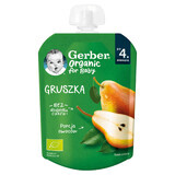 Gerber Bio toetje in een tube, peer, na 4 maanden, 80 g