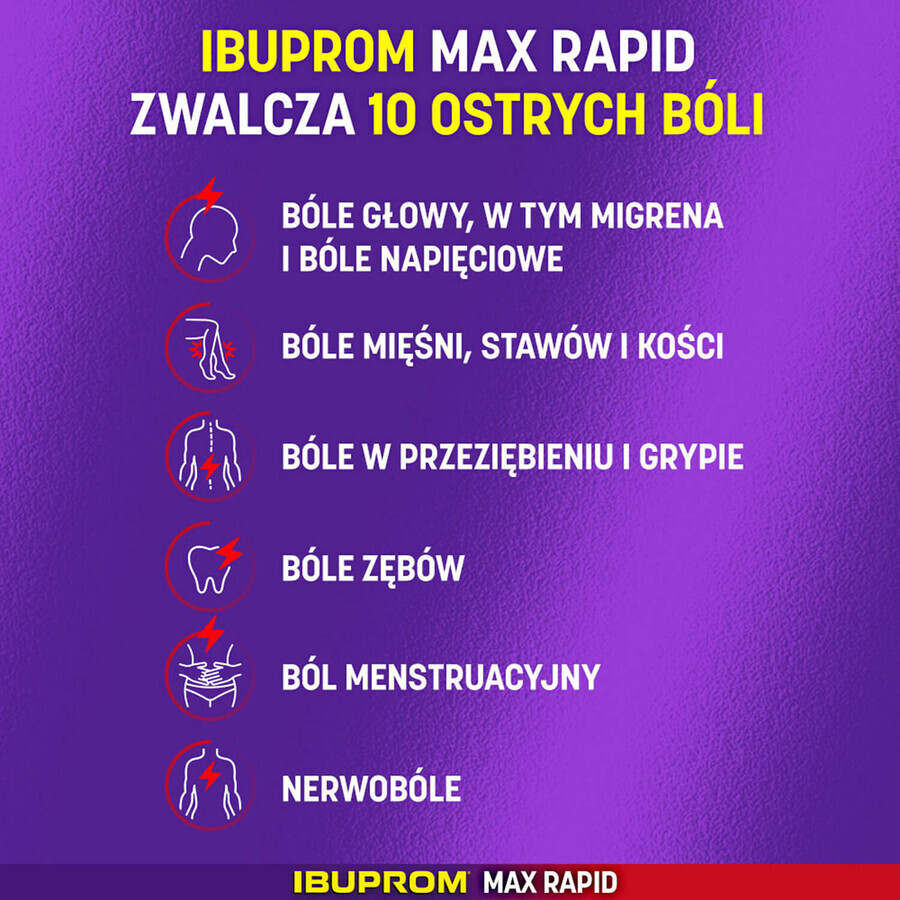 Ibuprom Max Rapid 400 mg, 12 filmomhulde tabletten