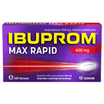 Ibuprom Max Rapid 400 mg, 12 filmomhulde tabletten