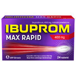 Ibuprom Max Rapid 400 mg, 24 comprimate filmate