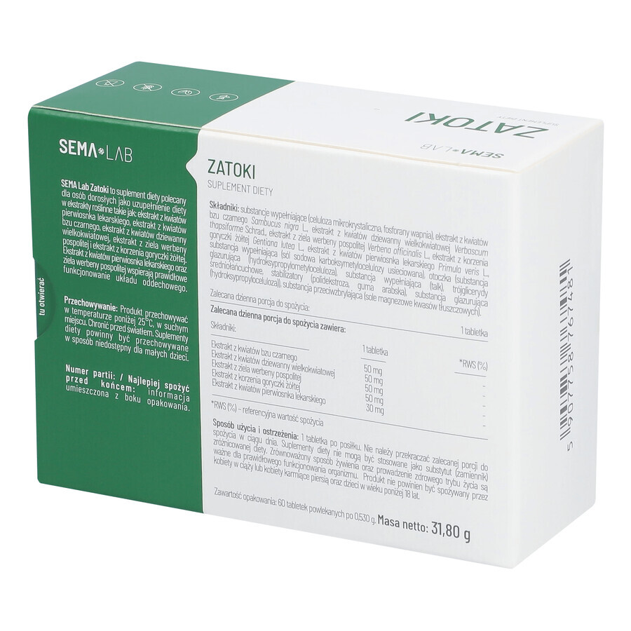 SEMA Lab Sinus, 60 tablets