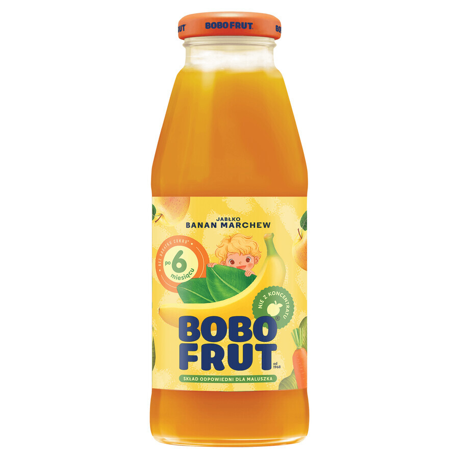 Bobo Frut Frucht- und Gemüsenektar, Apfel, Banane, Karotte, nach 6 Monaten, 300 ml