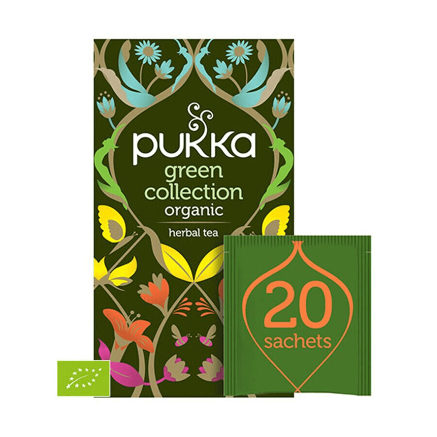 Pukka Green Collection Bio, samenstelling thee, 20 builtjes