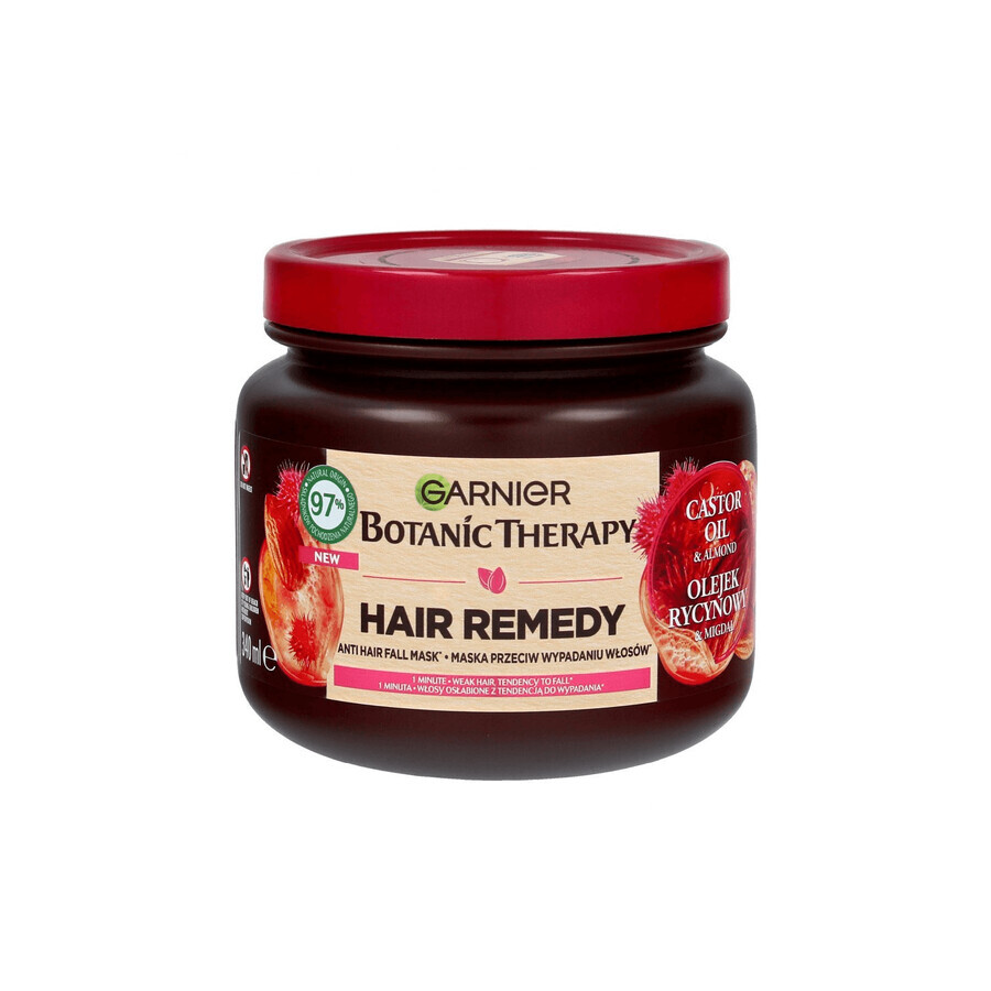 Garnier Botanic Therapy, Maske gegen Haarausfall, Rizinusöl &amp; Mandel, 340 ml