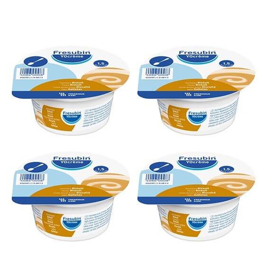 Fresubin YOcreme, sponge cake flavor, 4 x 125 g