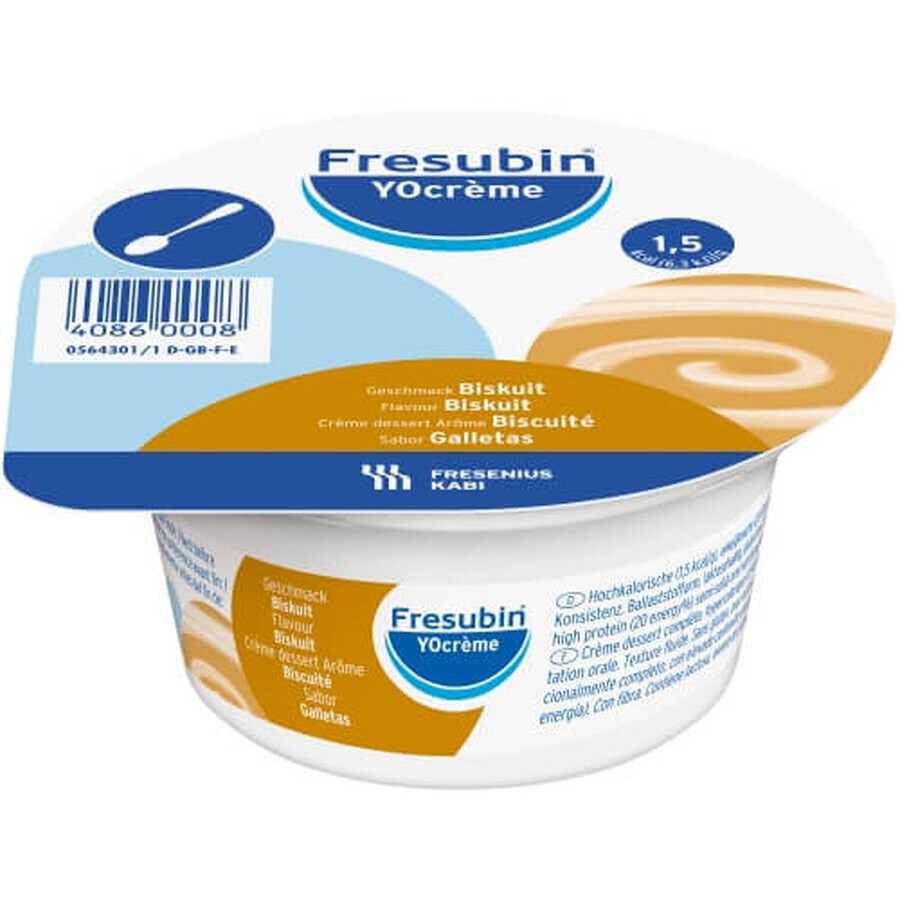 Fresubin YOcreme, sponge cake flavor, 4 x 125 g