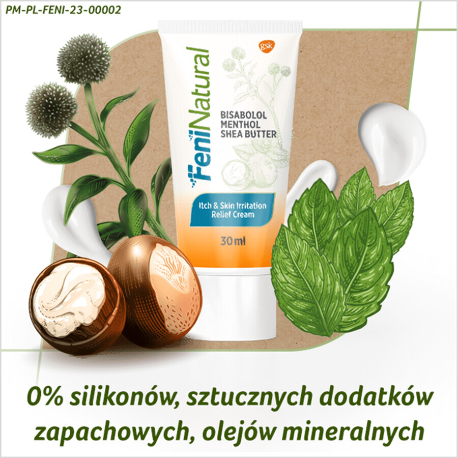 FeniNatural, beruhigende Creme für durch Insektenstiche und Sonne gereizte Haut, 30 ml