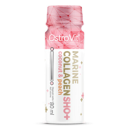 OstroVit Marine Collagen Shot, coconut and peach flavor, 80 ml