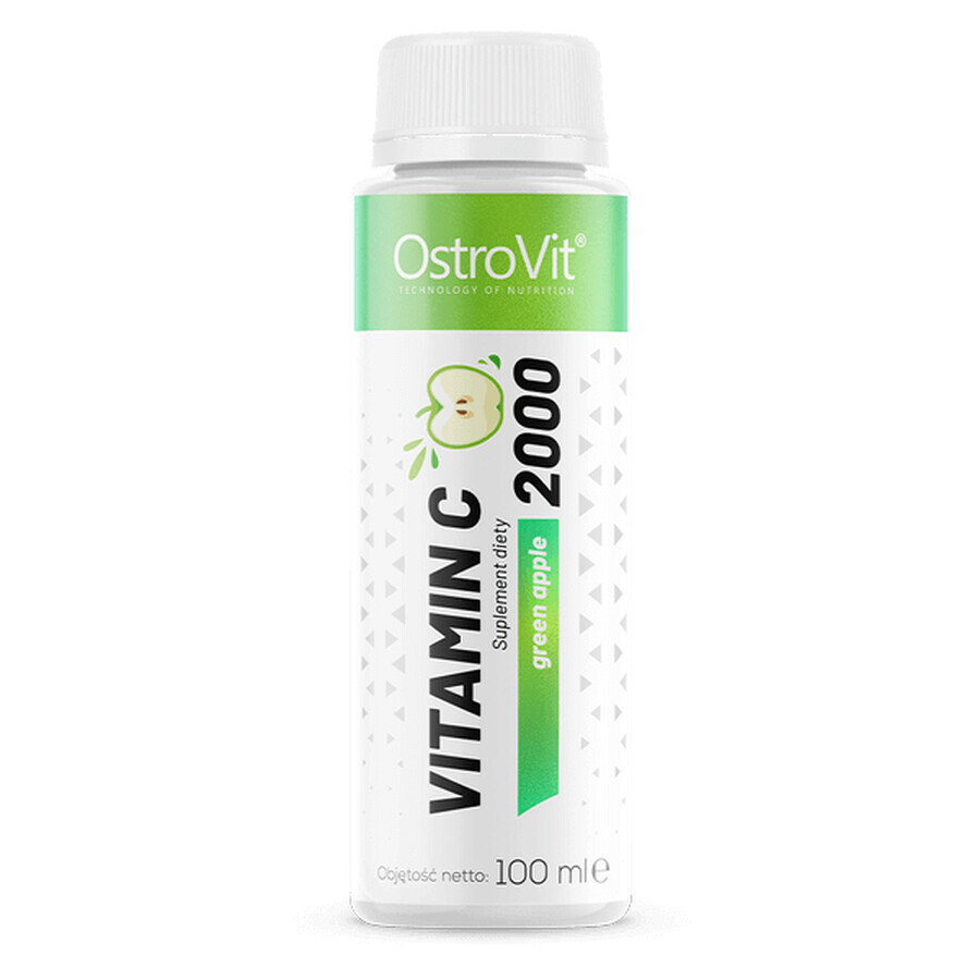 OstroVit Vitamina C 2000, sabor manzana verde, 100 ml